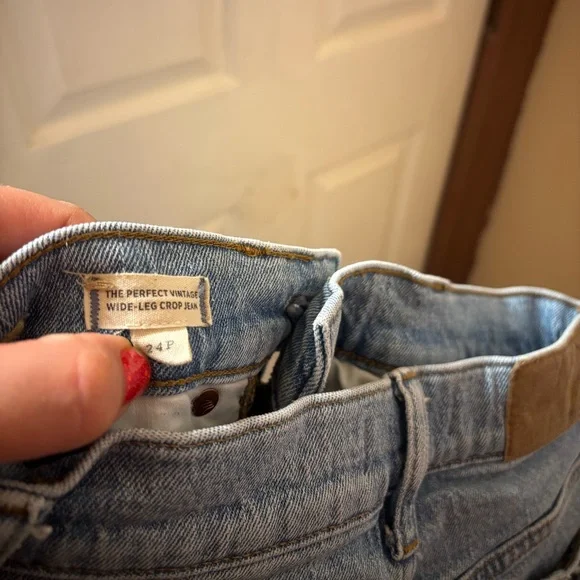 Madewell the perfect vintage wide leg crop Light Blue Jeans - Picture 2 of 10